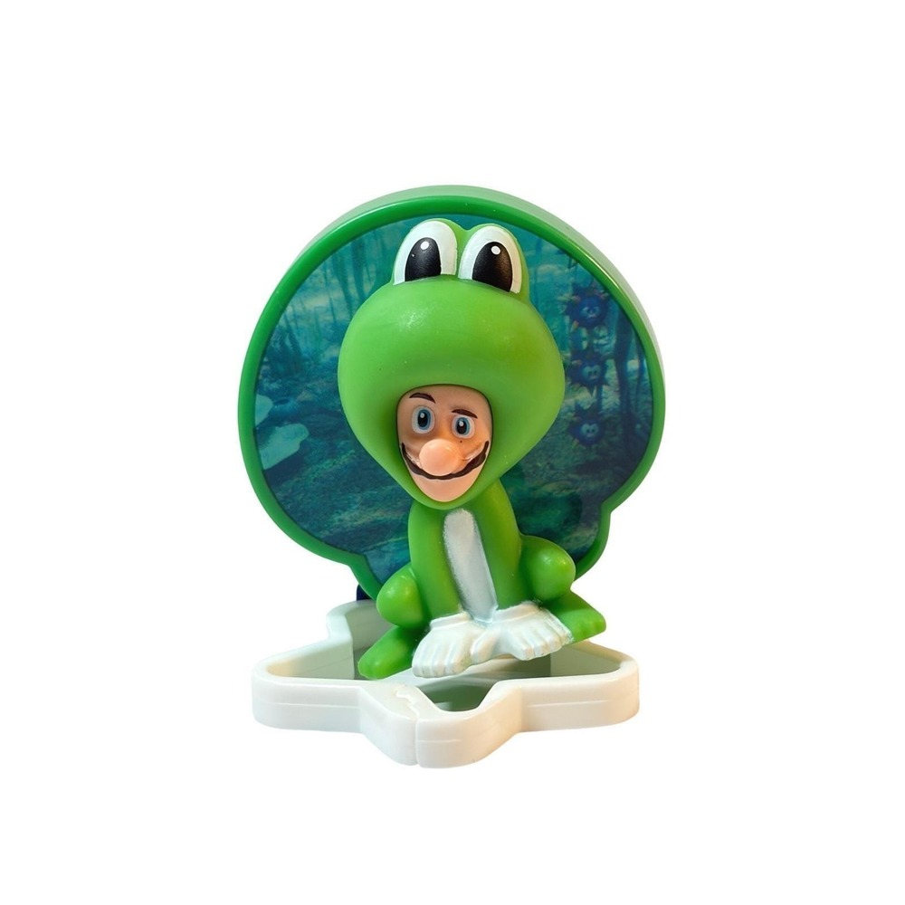 McDonalds Super Mario Galaxy Happy Meal Toys #2 Frog Luigi [figure only]
